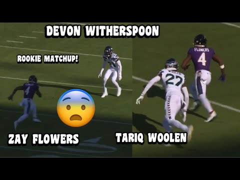 Odell Beckham & Zay Flowers Vs Devon Witherspoon & Tariq Woolen | Seahawks Vs Ravens 2023 highlights