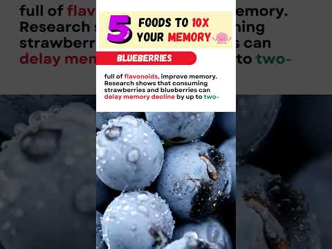 Top 5 Foods to Boost Your Memory | Brain Foods | Brain Health | Dementia #shortsfeed #healthtips