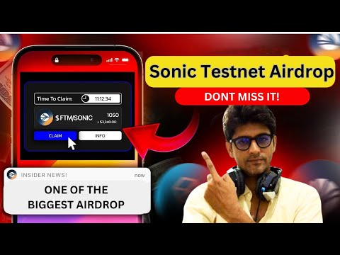 Sonic Testnet Airdrop || Confirm FREE Testnet Airdrop 🪂