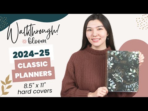 2024 - 25  8.5x11 Hard Covers - bloom Daily Planners ®