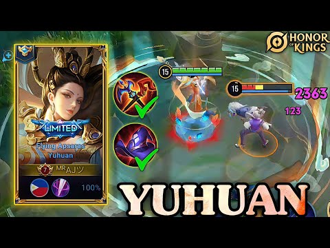 YUHUAN JUNGLE DOMINATING RANK GAME USING BURST DAMAGE BUILD - HONOR OF KINGS