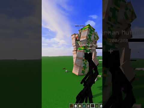 MUTANT GOLEM vs MUTANT MOBS MINECRAFT