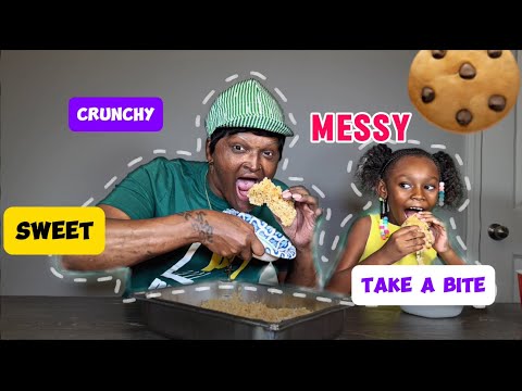 Baking and making rice crispy treats with Zuri ￼