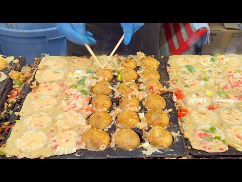 Japanese street food - TAKOYAKI たこ焼き