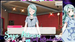 【ENGLISH】 Roselia // Sayo Hikawa Self Introduction