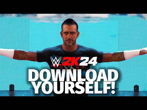 WWE 2K24: CM Punk REALISTIC CAW Entrance + Gameplay (Community Creations)