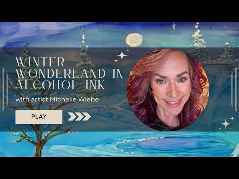 Winter Wonderland in Alcohol Ink: Step-by-Step Painting Tutorial