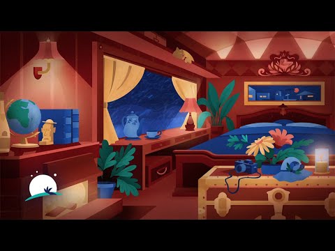 Fall Asleep in a Cozy Train Car on a Rainy Day with a Fireplace | 8-hour Ambience | BetterSleep