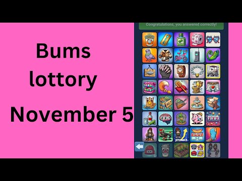 Bums lottery cards today 5 November  | Bums Daily Lottery Cards | Bums combo cards today #bumsi