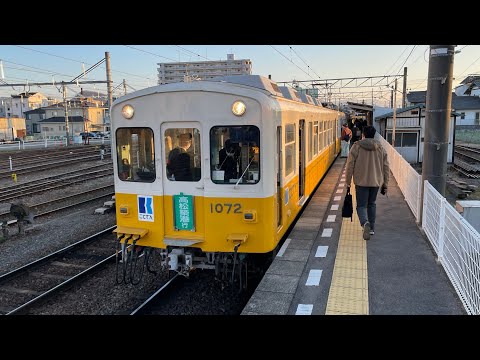 ことでん1071編成仏生山駅発車