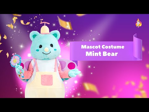 Mint Bear Mascot Costume