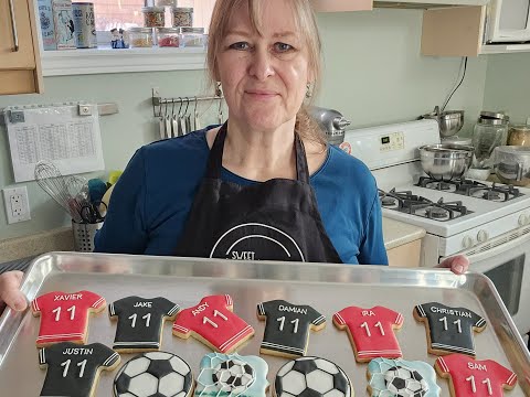 Birthday Celebration with Customized Soccer Cookies