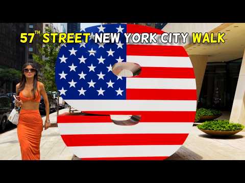 🗽New York 57th Street Walking Tour [4K] | NYC Billionaires Row Midtown Manhattan | Secret Strolls