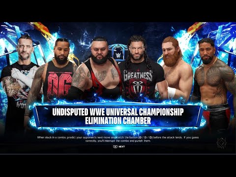 WWE 2K24 ELIMINATION CHAMBER MATCH FOR THE UNDISPUTED WWE CHAMPIONSHIP BELT!