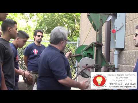 Electrical Training Center Wire Pulling Demonstration