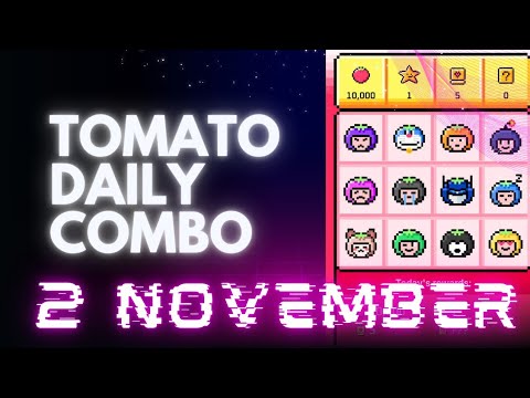 Tomato Daily Combo 2 November | Tomarket Daily Combo | Tomato Daily Combo