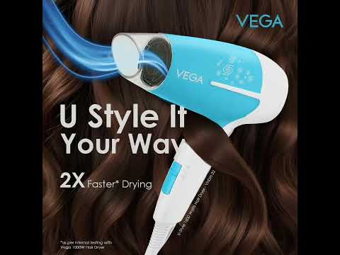 Style your hair the way you want with Vega U-Style 1600 Watts Hair Dryer