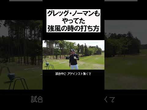 強風の時の打ち方 #shorts  #golf #矢野東 #男子プロ #ゴルフ #グレッグノーマン