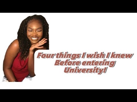 4 THINGS I WISH I KNEW BEFORE ENTERING UNIVERSITY #viralvideoschannel #viralvideo #youtubevideo