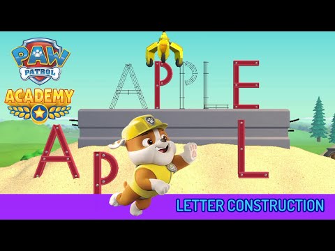 Paw Patrol ABC Builder Part 1 - ABC Letters and Words Construction for Kids