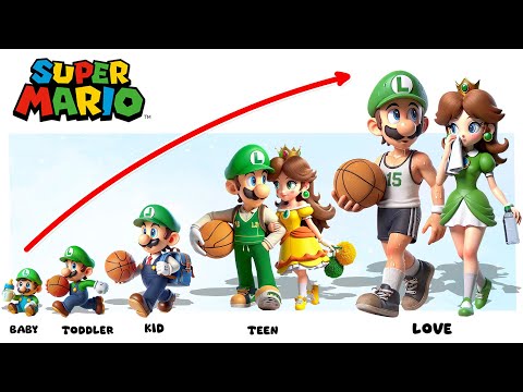 Super Mario 2024 Go to School | Growing up compilation | Cartoon Wow