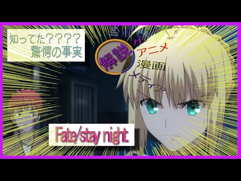 Fate/stay night 　　解説/ゲームの世界を♾️倍率するとみんな見たくなる