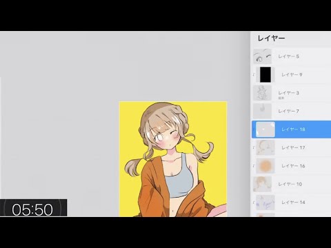 【ワンドロ配信】セクシーな創作女の子を描く。