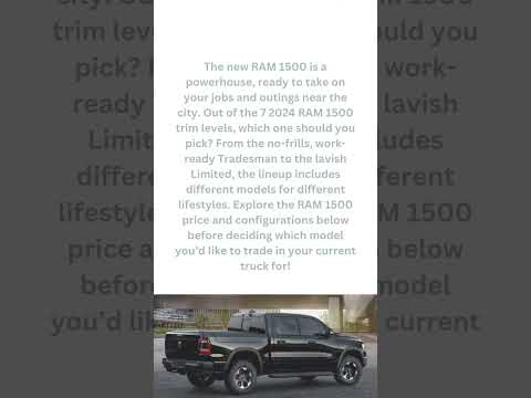 2024 RAM 1500 Trim Levels | South Pointe Chrysler Jeep Dodge RAM #shorts