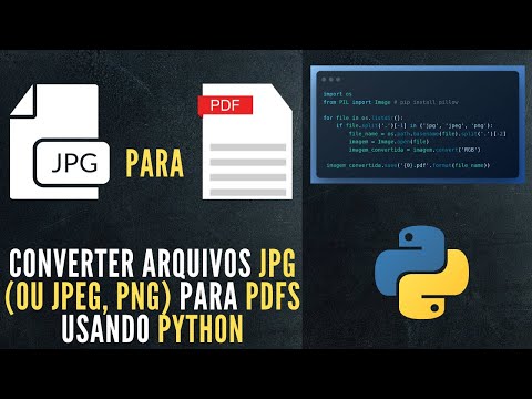 Python Tutorial | Converter arquivos JPG (ou JPEG, PNG) para PDFs usando Python