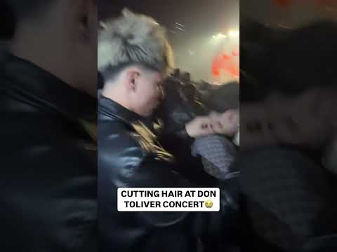 Free haircuts at a Don Toliver concert is crazy 😂 via @flakofadez