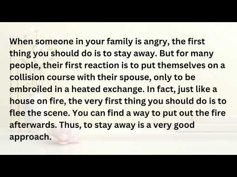 THREE WAYS TO AVOID BEING ANGRY