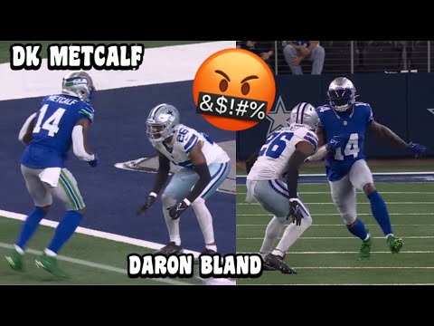 DK Metcalf Vs Daron Bland & Stephon Gilmore 🔥👀 Cowboys Vs Seahawks 2023 highlights (WR Vs CB)