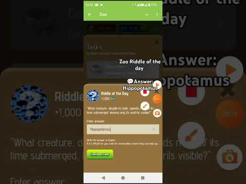 Zoo riddle of the day  #Zoo_bot #zoo_rubes #zoo_riddle #zoo_alliance #zoo_story_bot #doctorx #sidra