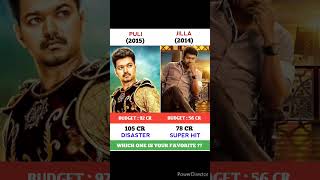 puli 🆚 jilla movie comparison || and box office collection 🤑💵 #shorts