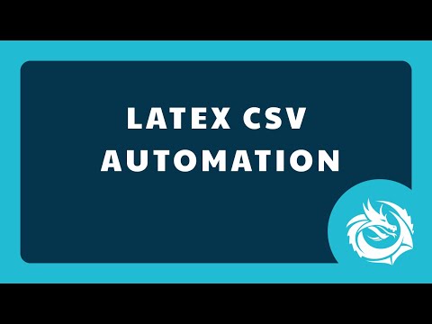 LaTeX CSV Automation 2 - Create Multiple Documents