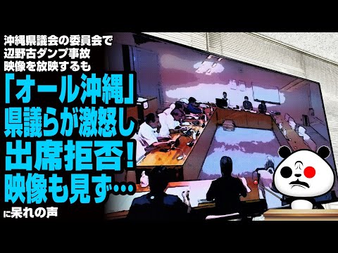 沖縄県議会の委員会で辺野古ダンプ事故映像を放映するも「オール沖縄」県議らが激怒し出席拒否！映像も見ず…が話題