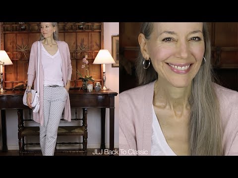 Organic Lip; Pink Long Cardigan, Kate Spade Flap Bag OOTD / Classic Fashion, Style Over 40, 50