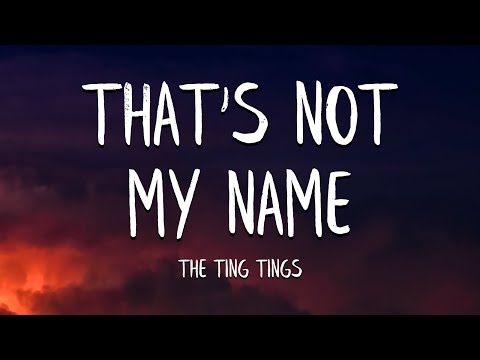 The Ting Tings - That's Not My Name (Lyrics)