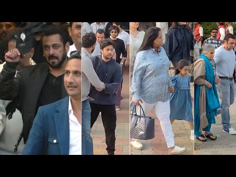 Salman Khan With Family Sohail, Nirvan, Arhan Khan, Arpita Khan Spotted At Jamnagar Airport