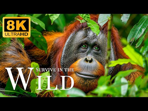 Survive In The Wild 8K ULTRA HD🐾Relaxing Animal Sightseeing Movie With Soft Music