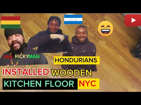 INSTALLED WOODEN FLOOR IN THE KITCHEN BRONX NYC 🙏