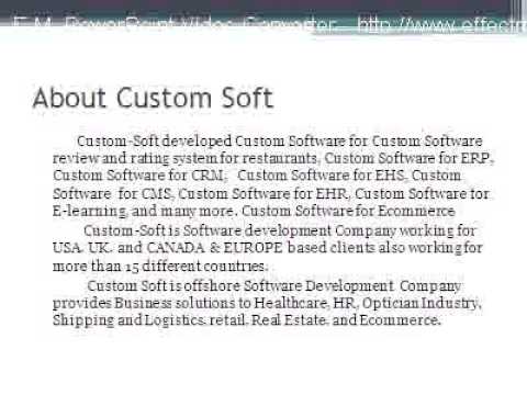 CUSTOM SOFT VENDOR MANAGEMENT SYSTEM