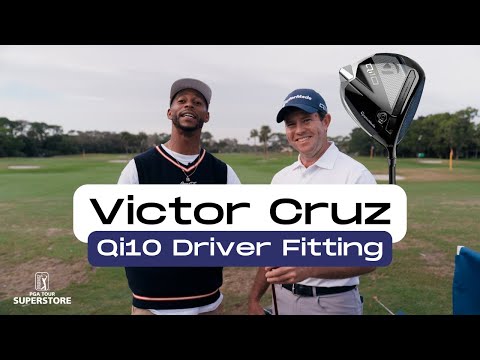 Super Bowl Champ Victor Cruz gets fit for the new TaylorMade Qi10!