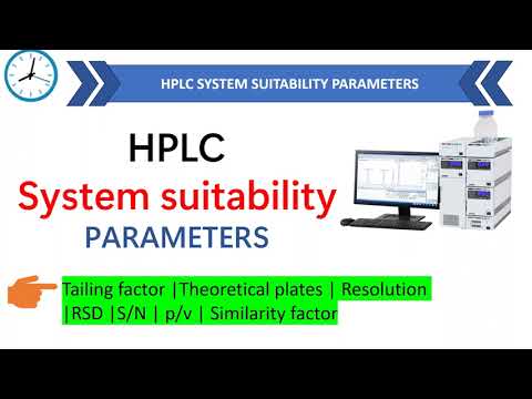 HPLC System Suitability Parameters | Tailing factor | Theoretical plates | resolution