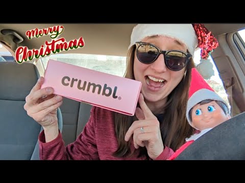 My First Time Trying Crumbl Cookies! Christmas Mukbang with Elf on the Shelf!