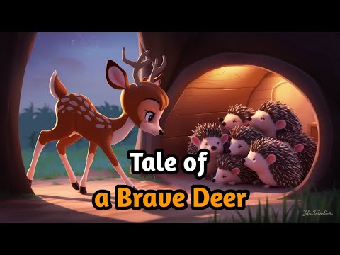 The Tale of the Shy Deer and the Brave Rabbit.Bedtime stories.kids stories.Forest tales.