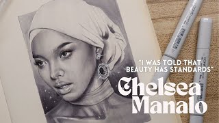 Drawing Chelsea Manalo, the new Miss Universe Philippines 2024