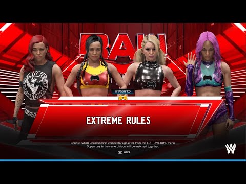 WWE 2K24 AWA Monday night dawn: Gabriella vs Stephanie vs Cara vs Gemma. (read Discription)