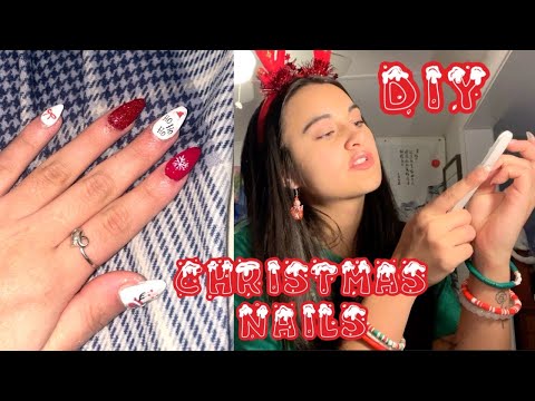 DIY Acrylic Nails | Christmas Edition