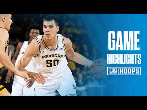 Arkansas vs. Michigan | Highlights | Big Ten Men's Basketball | 12/10/2024